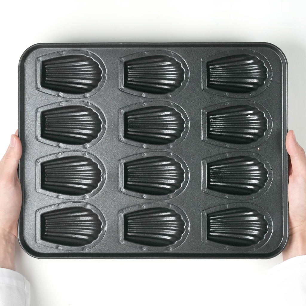 [Korea] Nonstick 12 Deep Cavities Teflon Coated Madeleine Pan Mould by