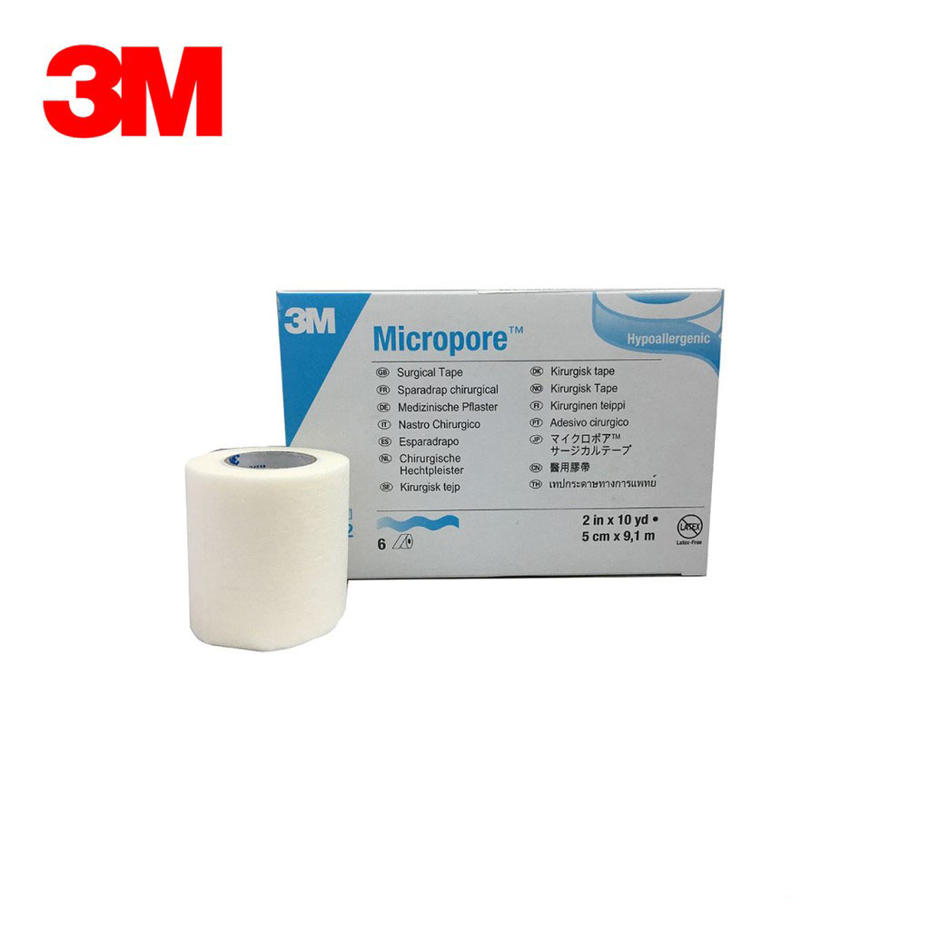 3M Medical Tape Micropore Easy Tear Paper 1 Inch X 10 Yard Tan - 1 Roll -  1533-1 