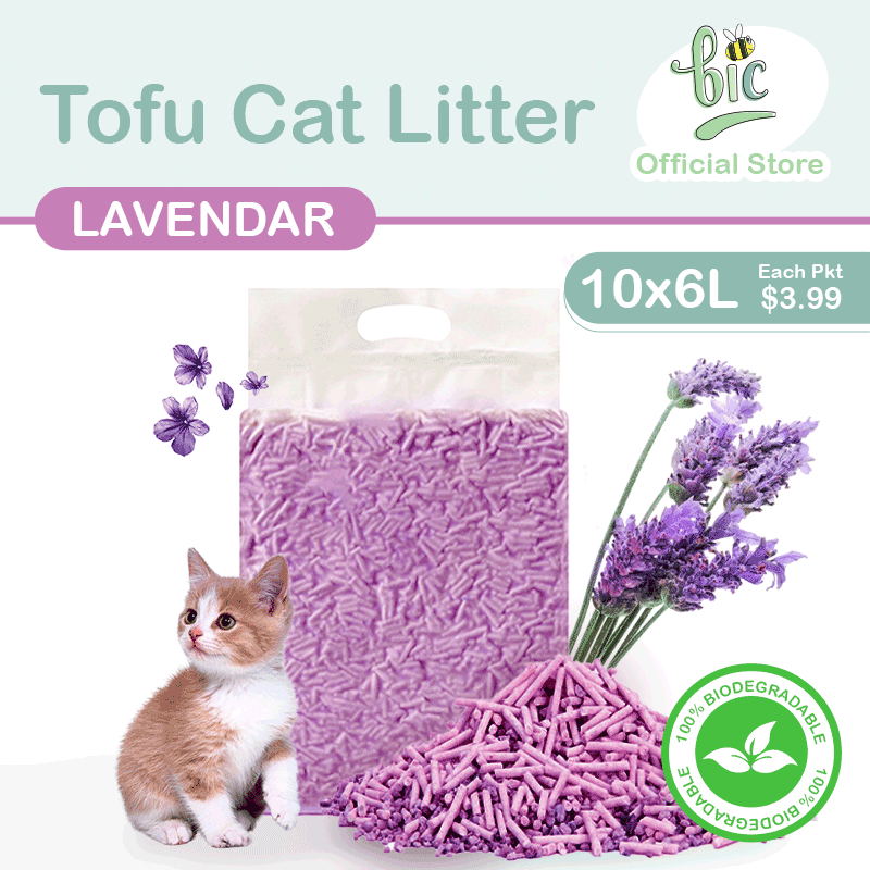 BIC TOFU Cat Litter EcoFriendly Biodegradable Fast Clump & Flushable