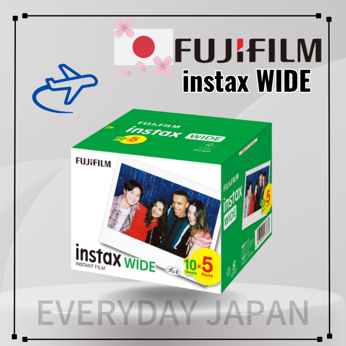 [Direct from JAPAN]FUJIFILM instax WIDE Film 50 sheets(10 sheets×5 pcs