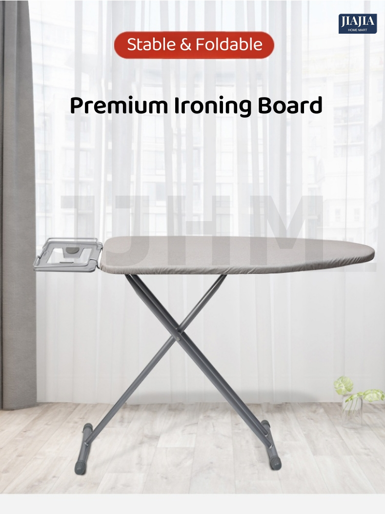SG Foldable Standing Iron Board Premium Cotton Cover with Adjustable