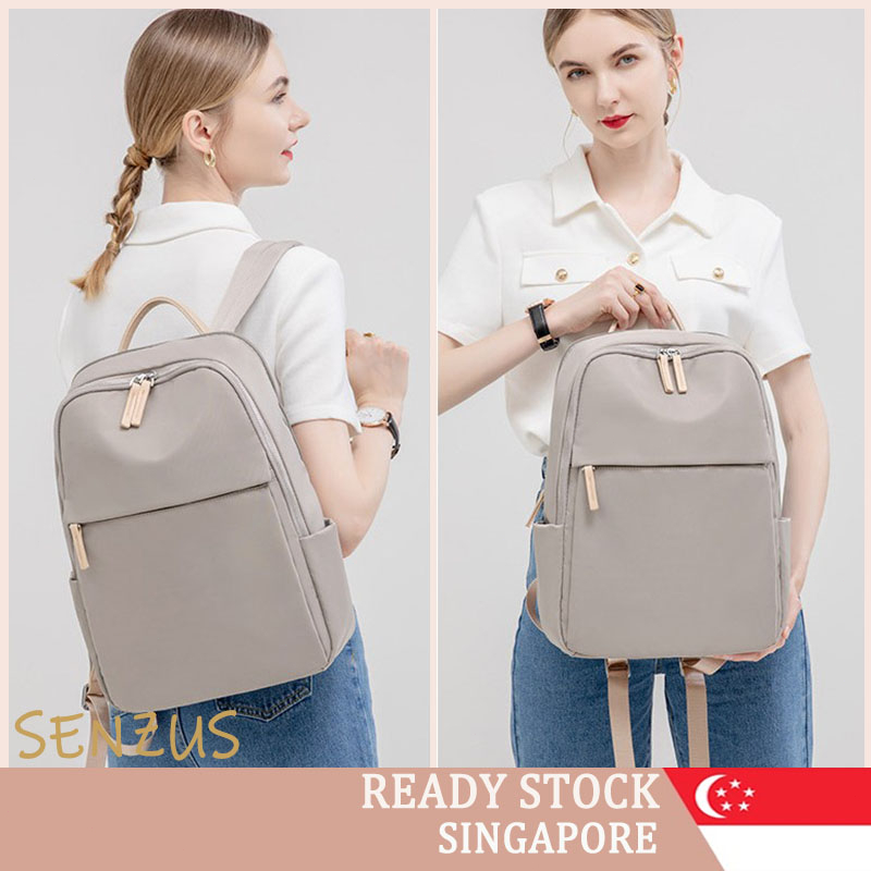 [SG SELLER] Women Backpack Business Laptop Backpack Waterproof 14 inch