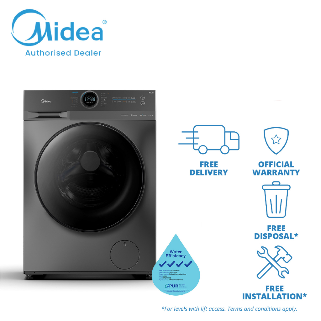 (Bulky) Midea 8.5kg/6.0kg Washer Dryer Combo MF200D85B Shopee Singapore
