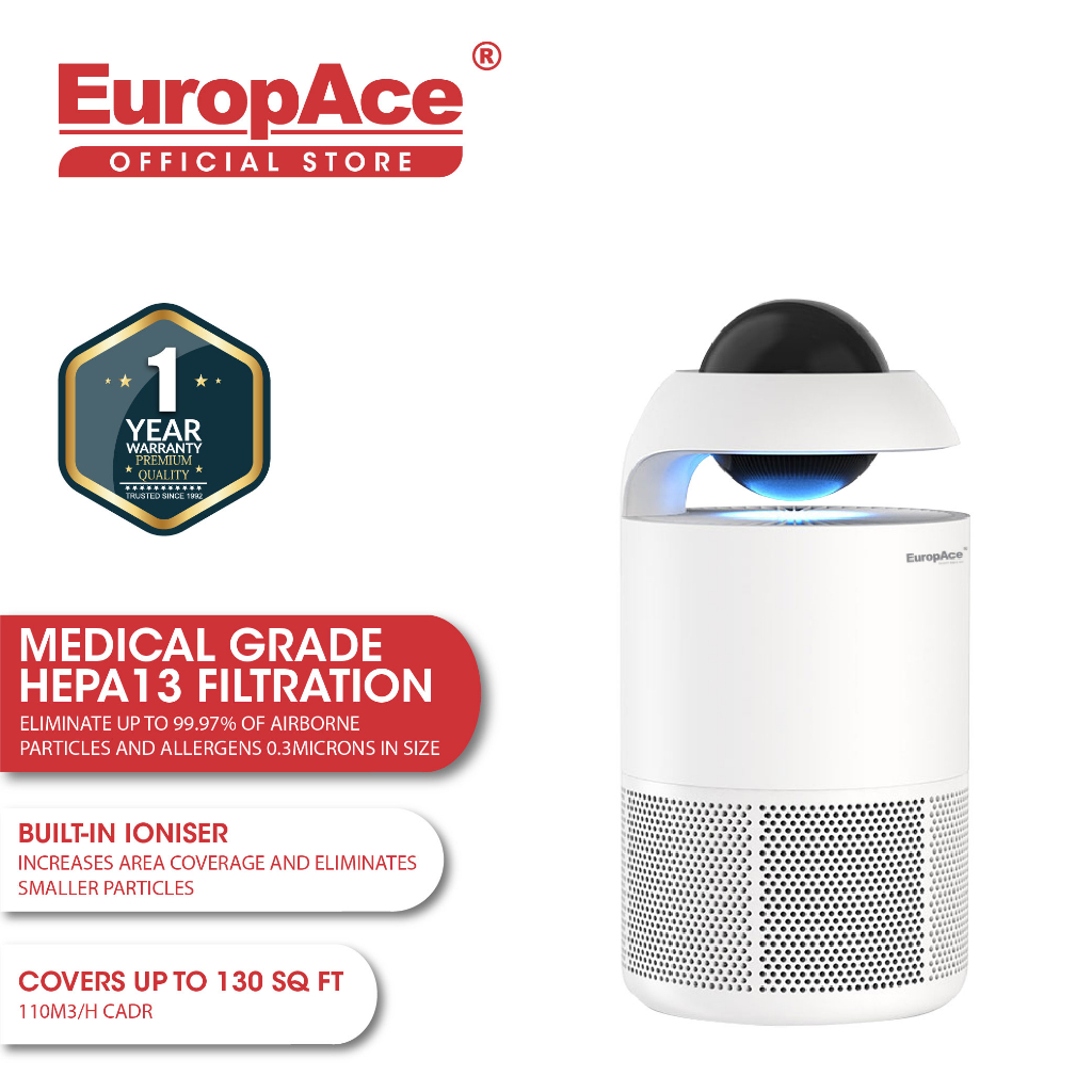 EuropAce 2in1 Air Purifier with Ionizer EPU 1110B Shopee Singapore