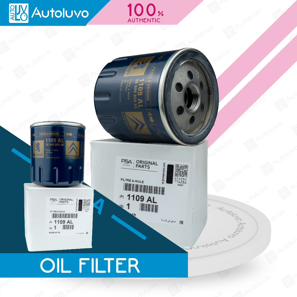 Genuine Oil Filter for P406/407/2008/308 T9 (1109 AL) | Shopee Singapore