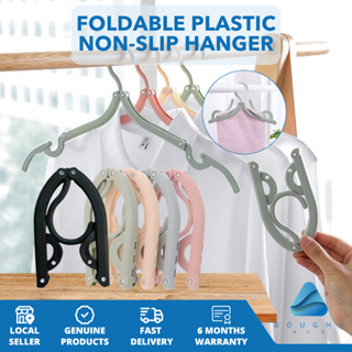 Travel Fabric Hangers Bathroom Foldable Multifunctional Non-slip Drying  Underwear Clip Hat Storage Hangers