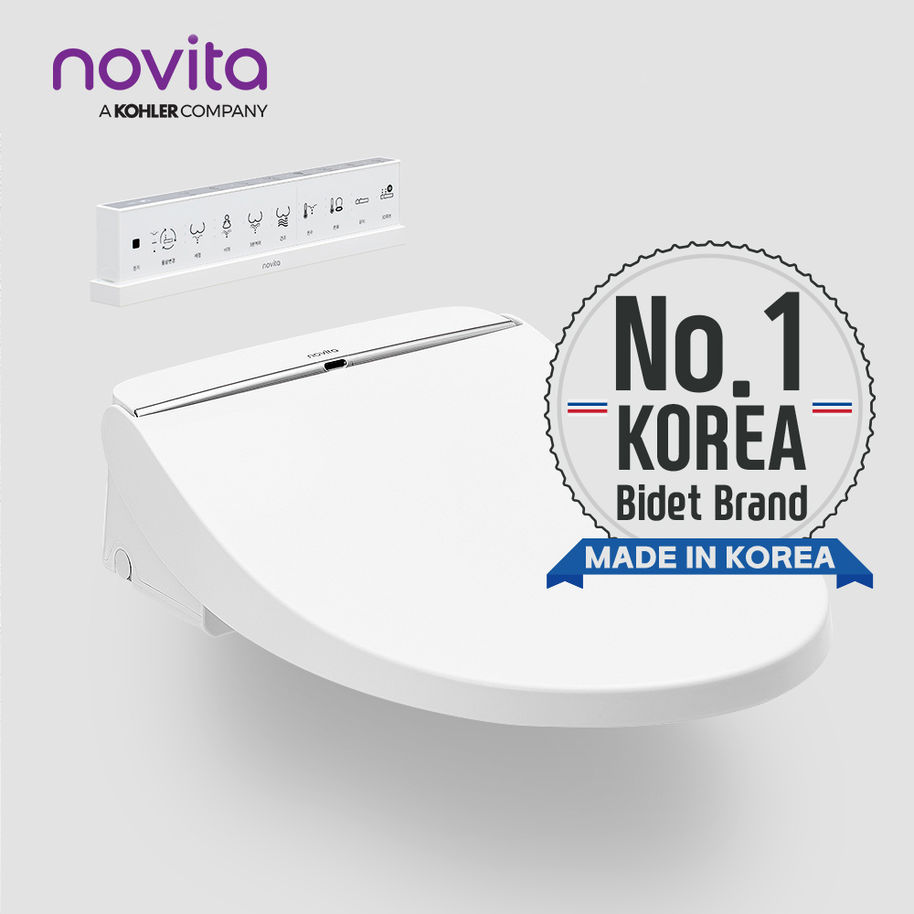 NOVITA BDH900HS Bidet Seat Toilet Cover NeutralSilver Color Korean