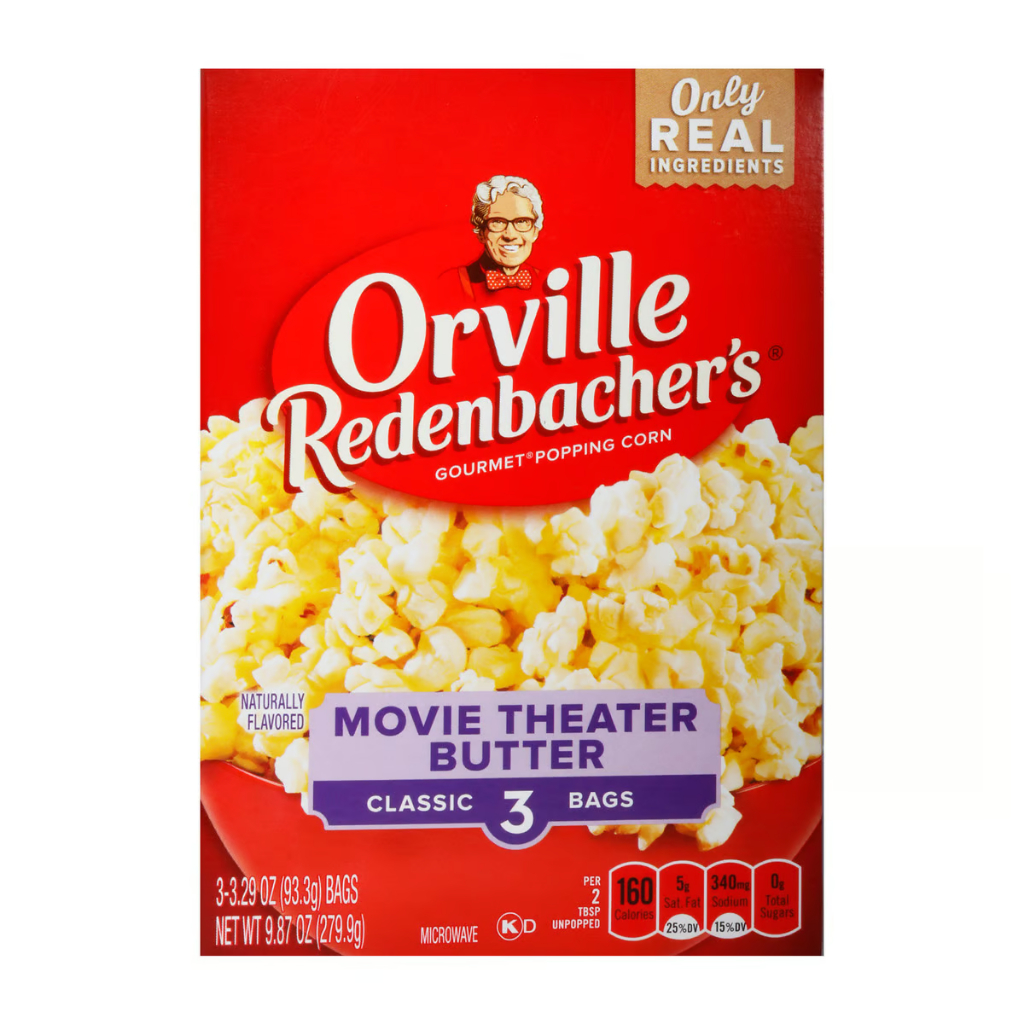 Orville Redenbachers Movie Theater Butter Popping Corn ( 3 x 93.3g) 279 ...