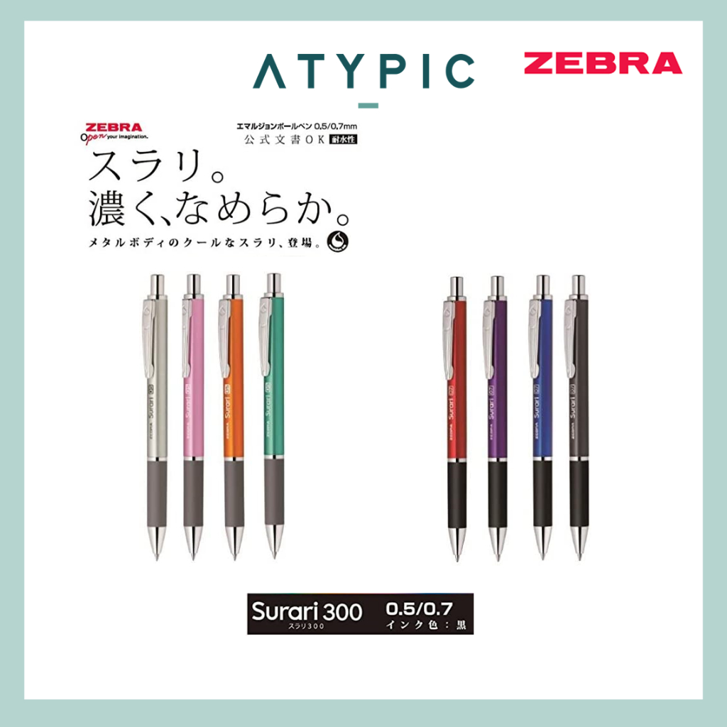 Zebra Surari 300 Ballpoint Pen (Black Ink) | Shopee Singapore