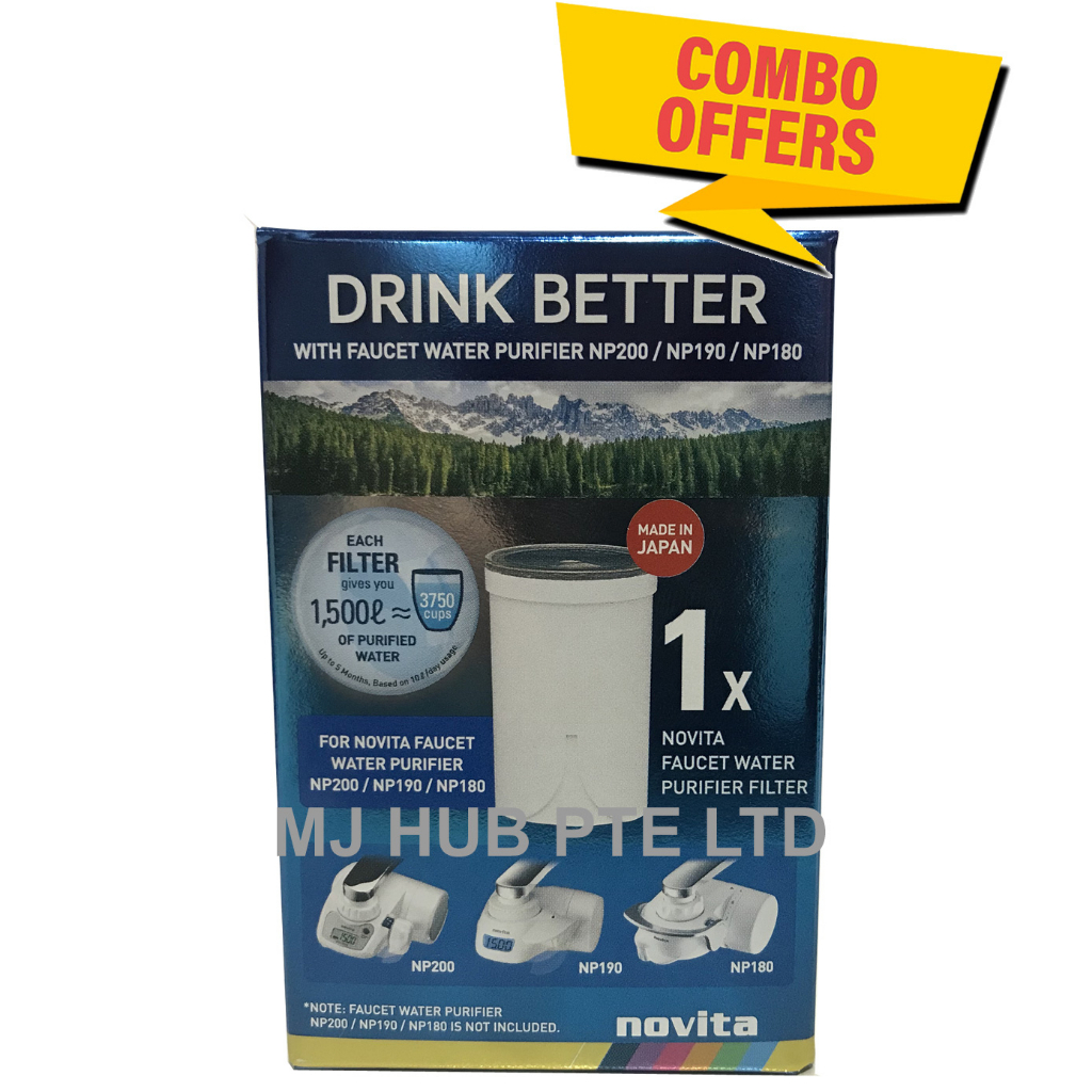 [Water Filter] Novita Faucet Water Purifier NP180UF/NP190UF/NP200UF Filter Shopee Singapore