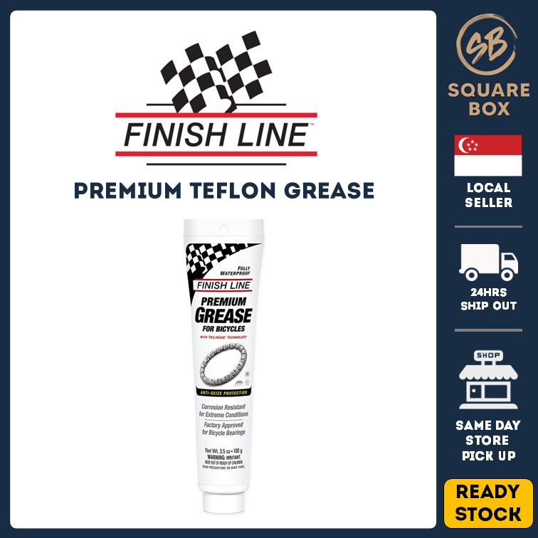 Finish Line Teflon Synthetic Grease suitable for headsets, hubs, and bottom prevents rust and