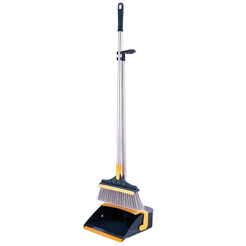 Creative soft bristles folding broom and dustpan set household sweeping