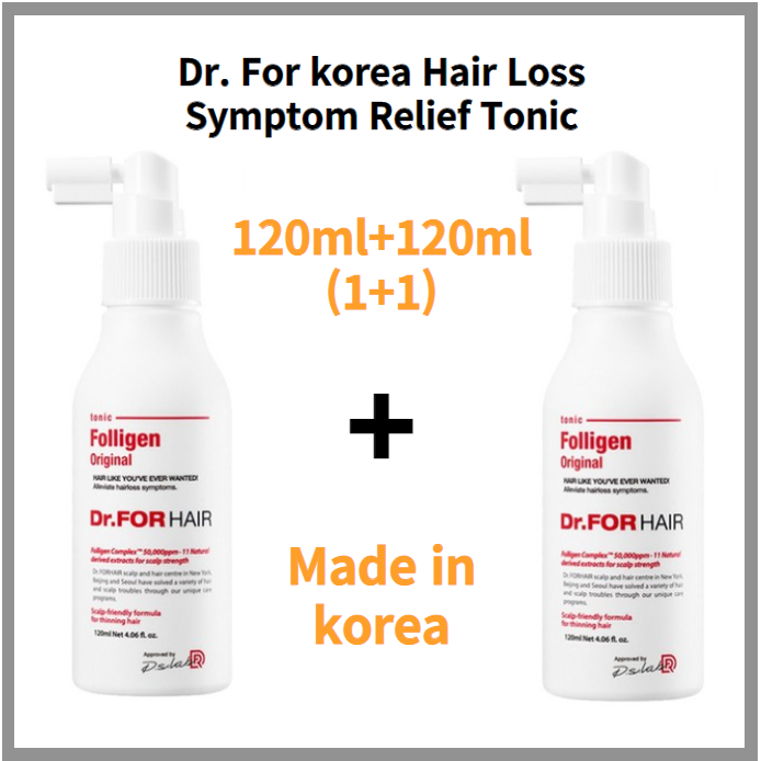 Dr. For Korea Hair Loss Symptom Relief Tonic (1+1) 120Ml+120Ml 2Set ...