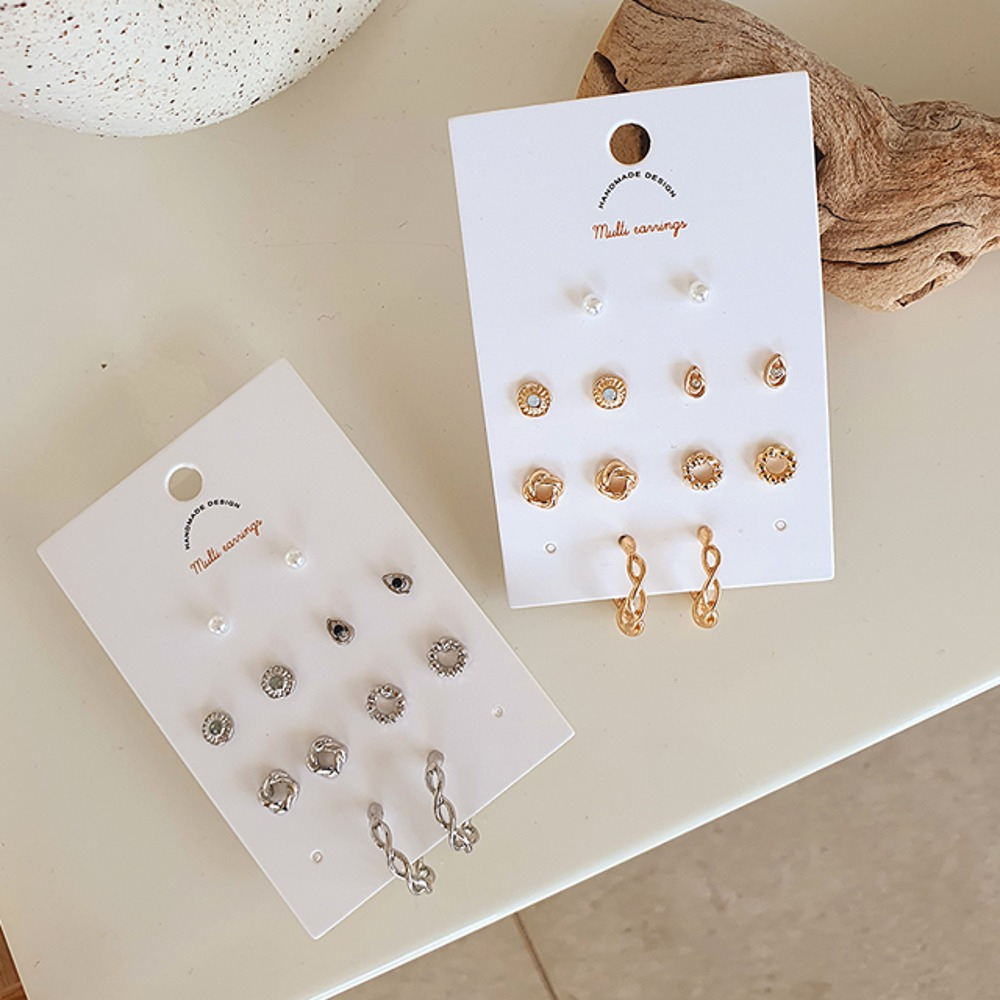 Earring Simple Set Trial Korean Earring Made In Korea K Drama K Pop Shopee Singapore 0355