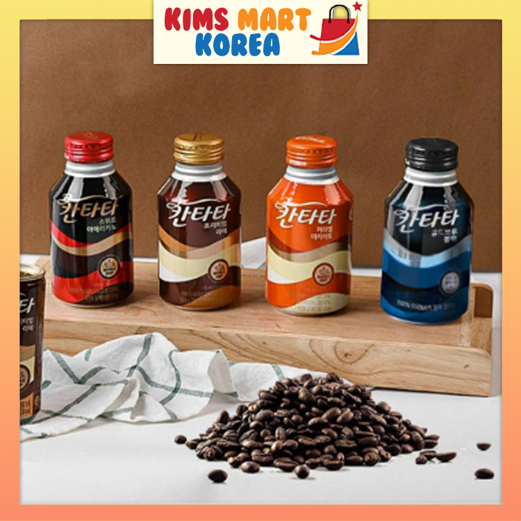 Cantata Korean Canned Coffee All Flavors 275ml Sweet Americano, Premium Latte, Caramel Macchiato