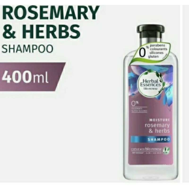 Herbal Essences Moisture Rosemary & Herbs Shampoo 400ml Shopee Singapore