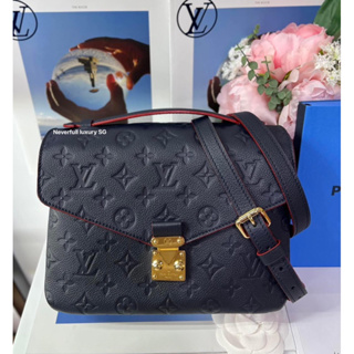 Louis Vuitton Monogram Empreinte Blanche BB Marine Rouge