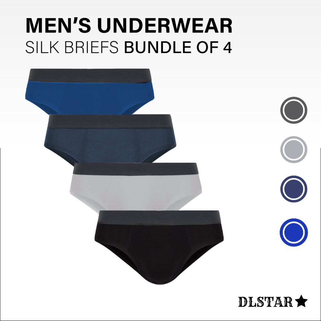 Men's ice silk brief ultra-thin silky underwear men translucent mid waist  briefs