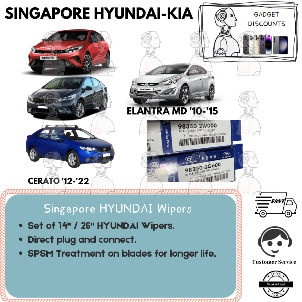 Windscreen Wiper / Windshield Wipers for Clean Hyundai Avante Elantra