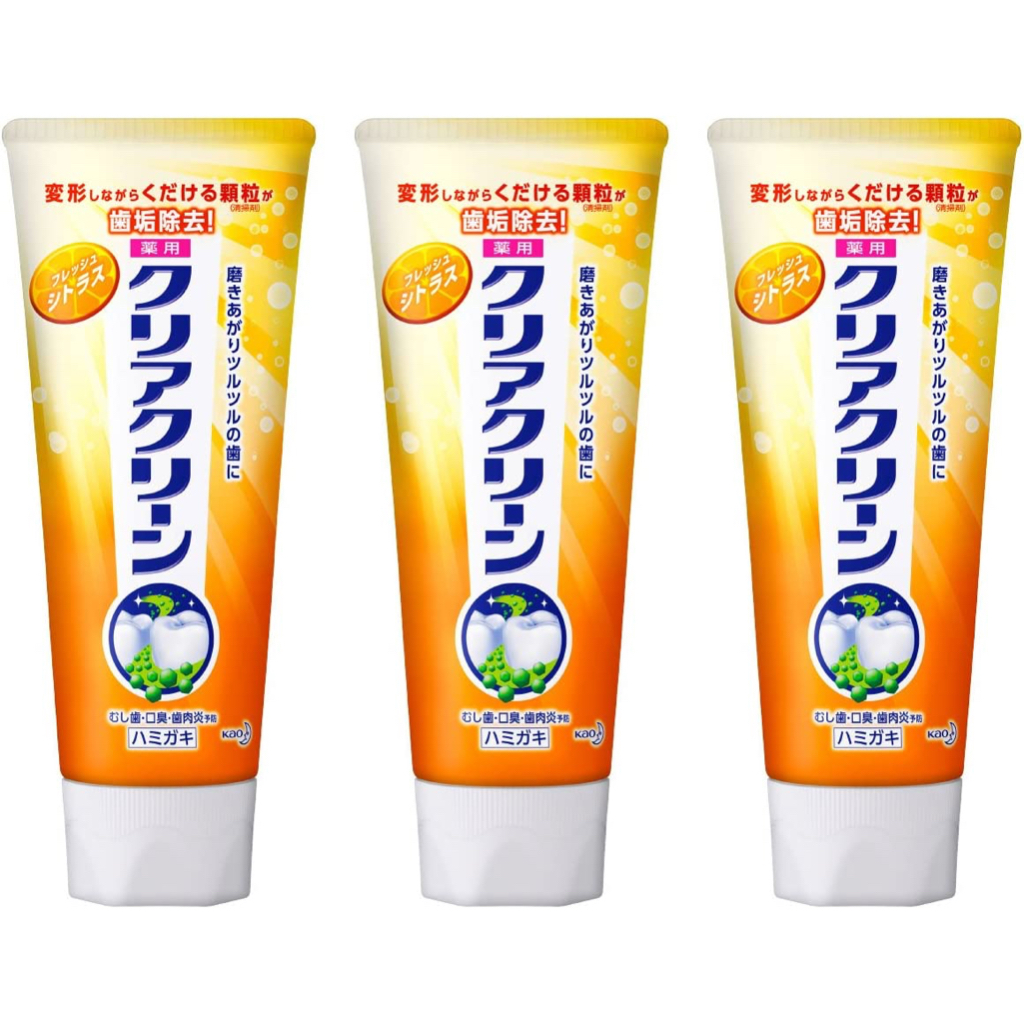 Japanese Toothpaste KAO Clear Clean (Fresh Citrus 120g x3) [DIRECT FROM ...