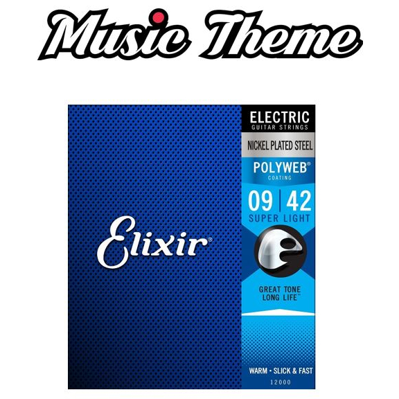 Elixir Polyweb Coated Electric Guitar String. Made In USA