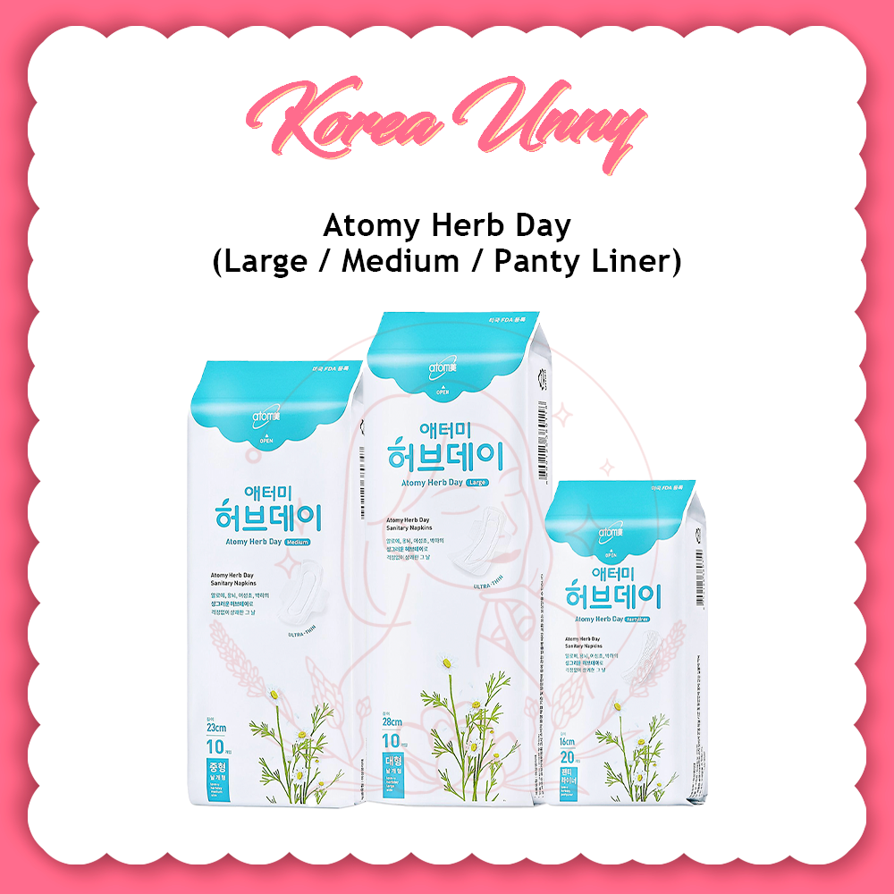 Atomy Herb Day sanitary napkins (large, Medium, Panty Liner) [LOWEST