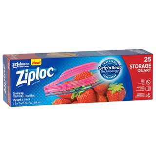 Ziploc Quart Food Storage Bags, Easier Grip, 80pcs, Free Shipping