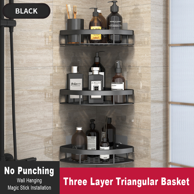 Bathroom Triangular Shelf Without Holes Bathroom Wallmounted Toilet