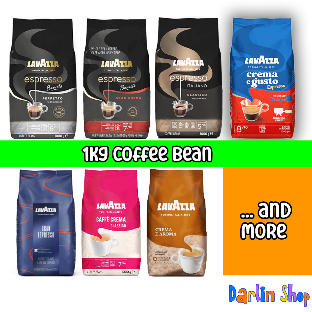 Lavazza Espresso, Italiano / Perfetto / Gran Crema, Coffee Beans, 1KG