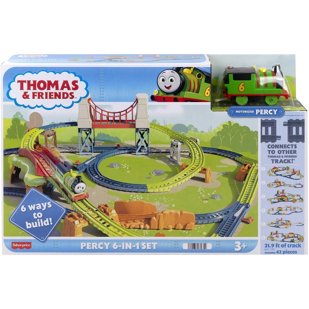 Thomas & Friends Percy 6-In-1 Builder Set With Motorized Percy | Shopee ...