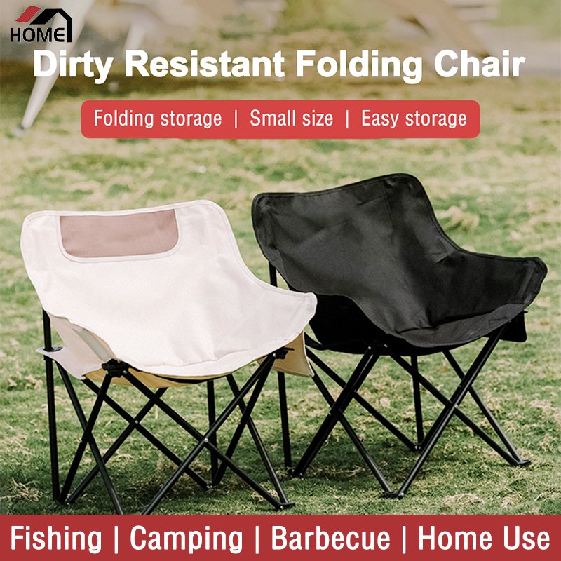 Foldable Moon Stool Outdoor Camping Chair Fishing Picnic Hiking