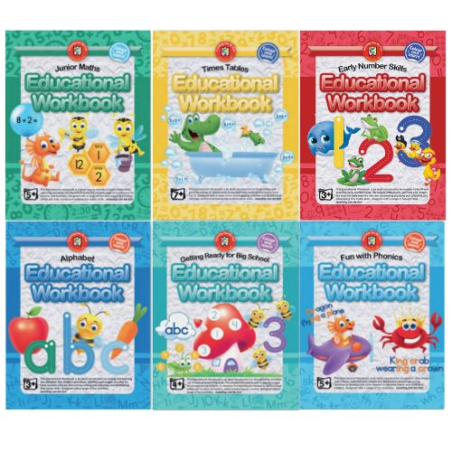 Educational Workbook: Alphabet/Early Number Skills/Phonics/Ready Big ...