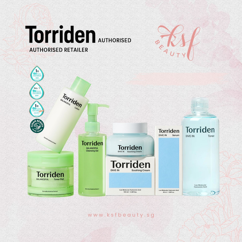 Torriden Skincare DIVEIN Hyaluronic acid Serum/ Toner/ Soothing Cream/ Sheet Mask/ Multipad