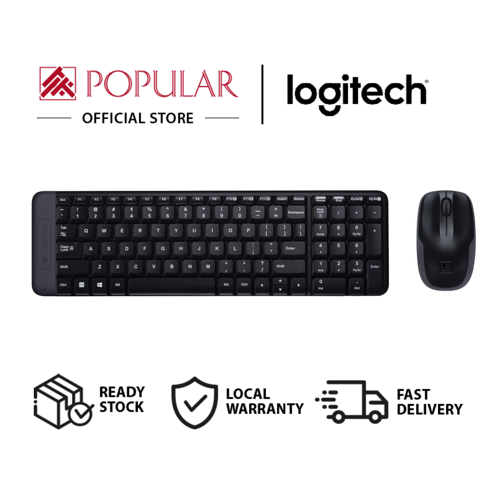 LOGITECH MK220 Compact Wireless Keyboard + Mouse Combo | Shopee Singapore