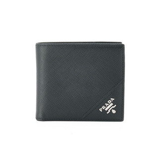 Prada Mens Black Saffiano Leather Bi-fold Wallet 2m0738 Nero