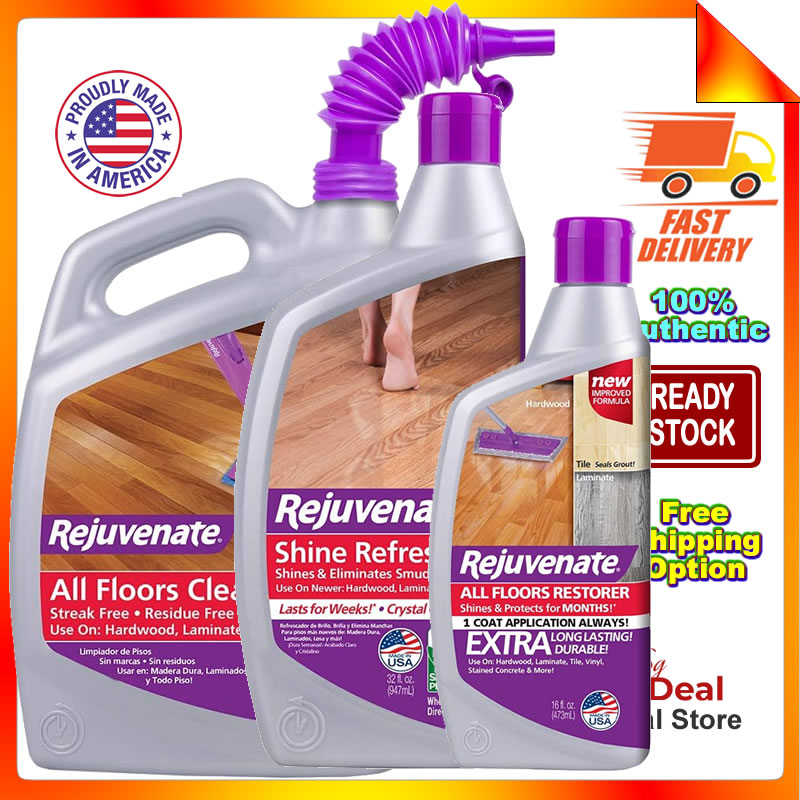 Rejuvenate Refresher Polish Removes Scratches Floors Restores Shine and