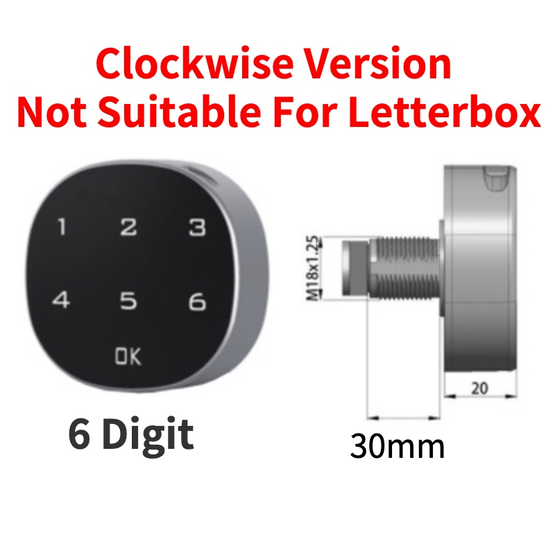 Digital Lock WT Letter Box Lock HDB Mailbox Digital Lock for HDB Condo