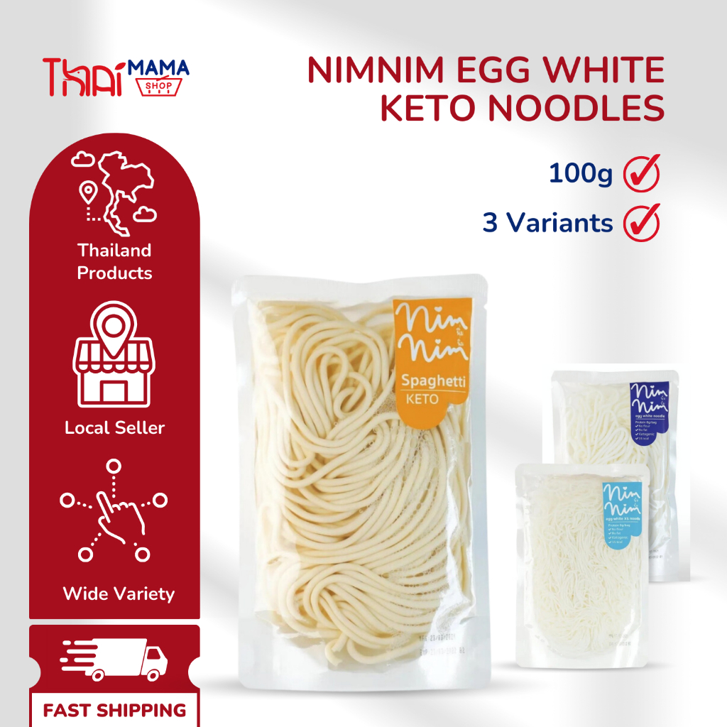 Nimnim Egg White Keto Noodles 100g Shopee Singapore
