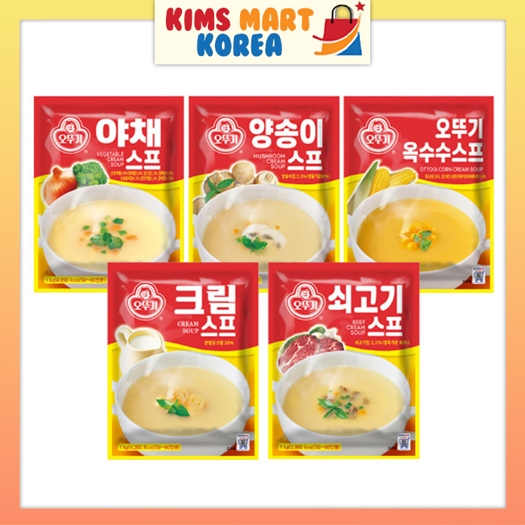 Ottogi Korean Cream Soup Powder Original, Sogogi, Vegetable, Mushroom ...