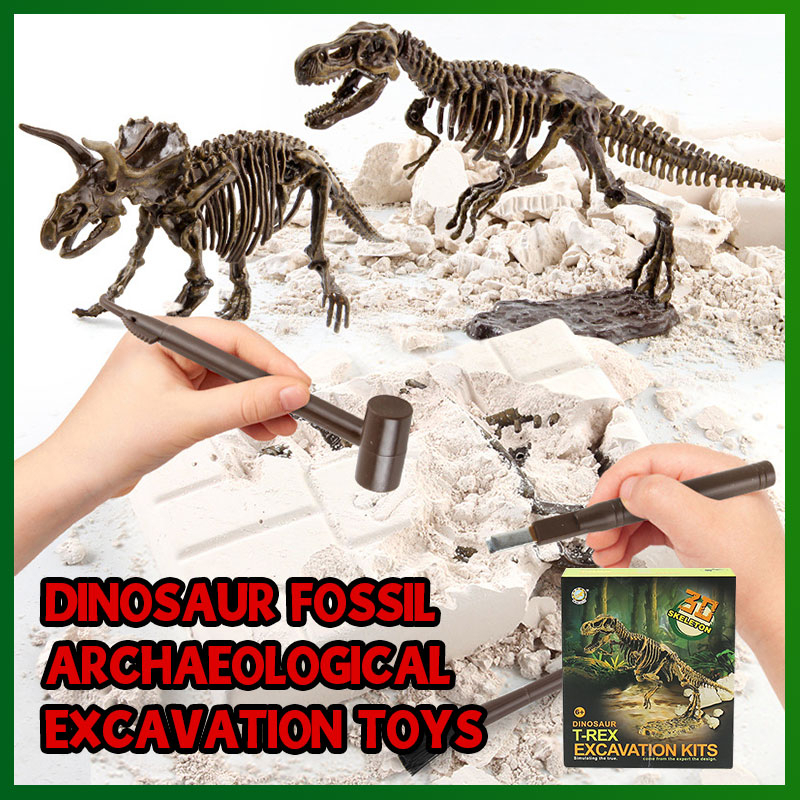 [SG SELLER] Dinosaur Fossil Kids Funny Creative Archeology Excavation