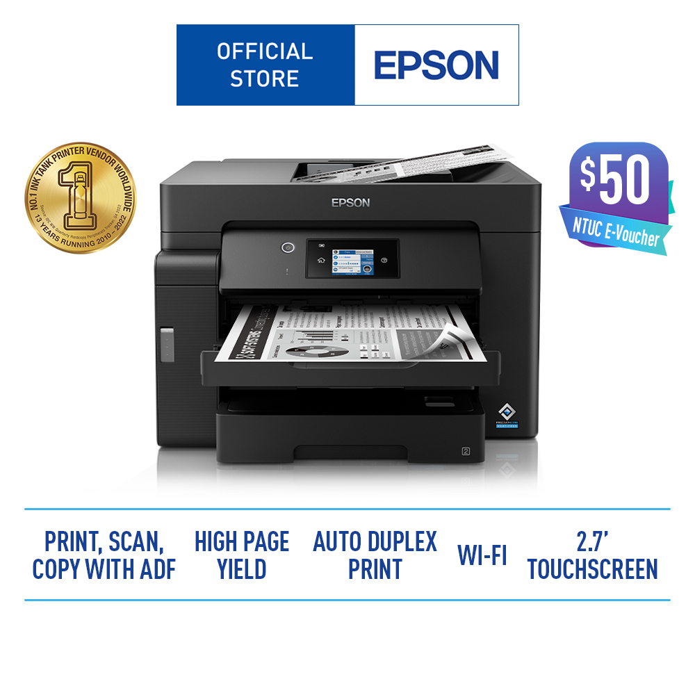 Epson Ecotank Monochrome M15140 A3 Wi Fi Duplex All In One Ink Tank Printer Shopee Singapore 3763