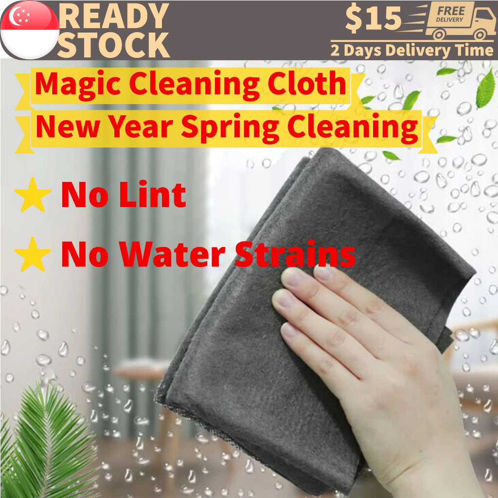 SPRING CLEANING Magic Cloth, Glass, No Trace, No Watermark, Cleaning ...