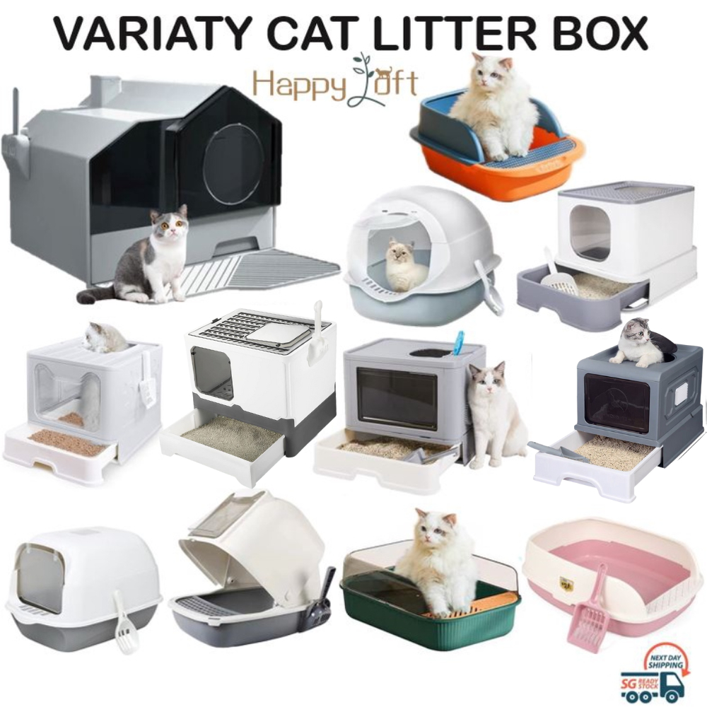 [LARGE CLOSED LITTER BOX] Enclosed Cat Litter Box Extra Large Cat Large