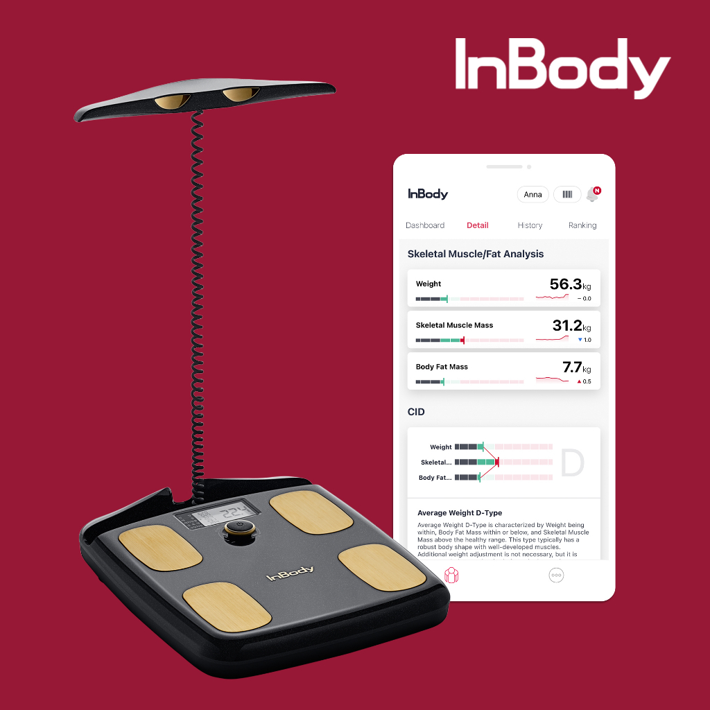 InBody H20N Smart Scale Body Fat and Muscle Composition Analyzer 2 Colors | Midnight Black