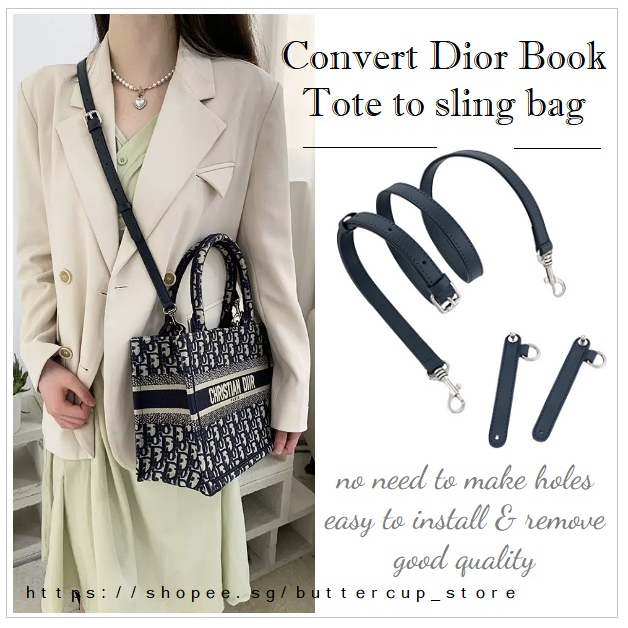 Conversion Parts and Strap for Dior Small Book Tote. Convert from hand carry to crossbody bag Shopee Singapore