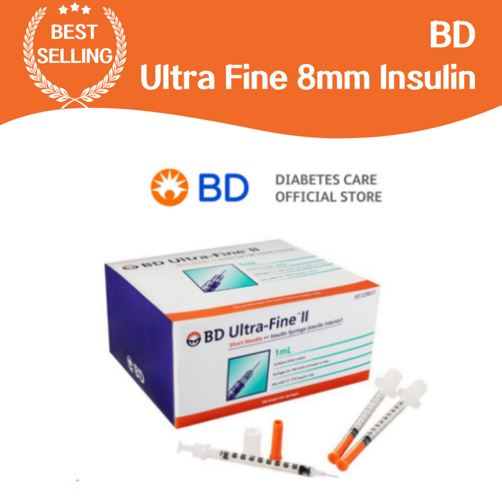 BD Insulin Syringe 1cc 8mm 31G Ultrapine Sterilization Disposable