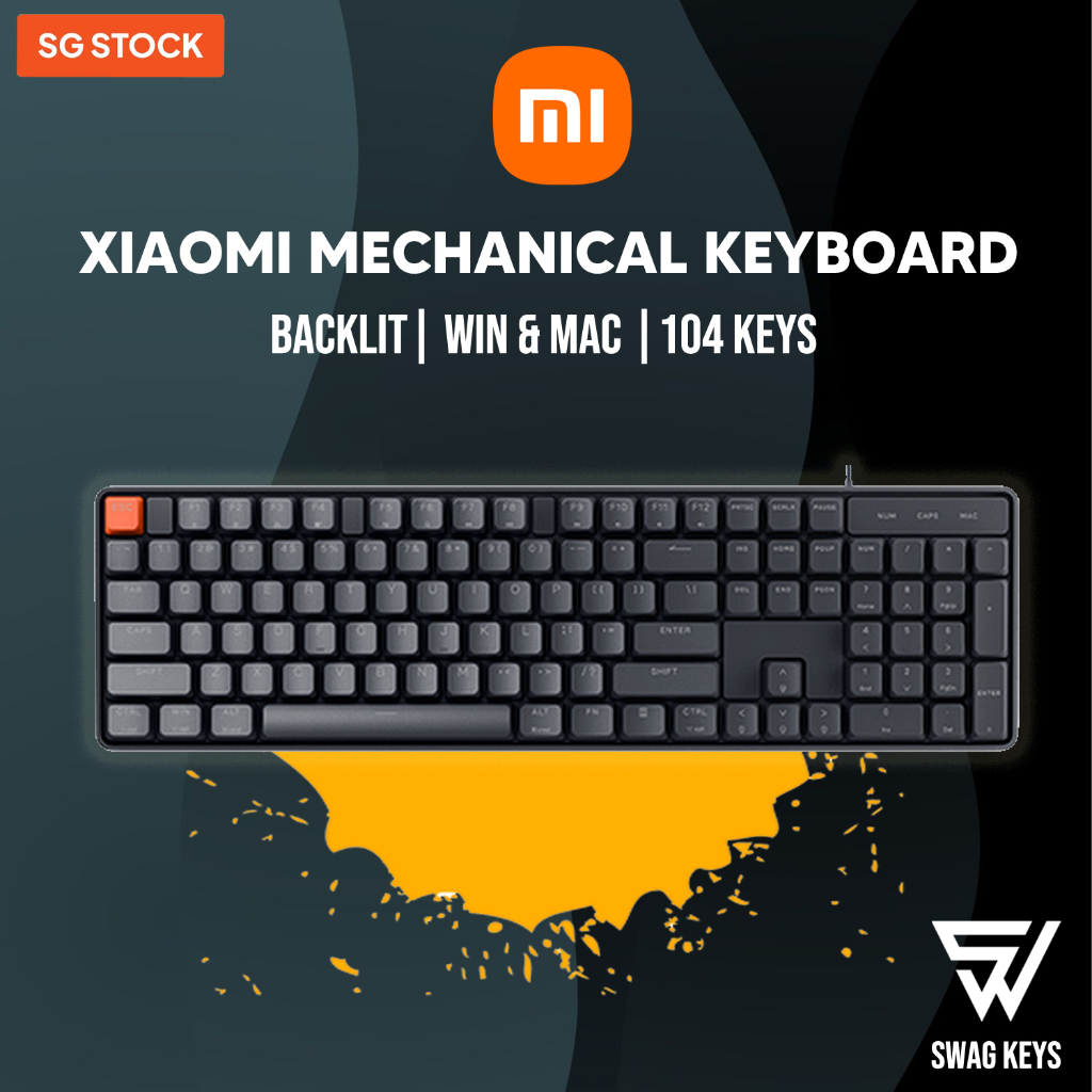【SG】XIAOMI 104 Keys Backlit Wired Mechanical Keyboard | Suitable for ...