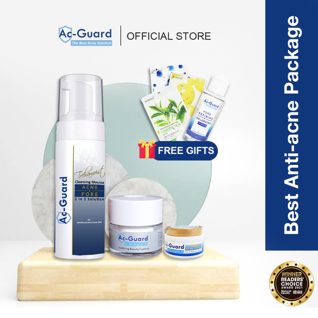 AC GUARD Anti Acne Treatment Skincare Set Acne Skin Oily Skin Sensitive