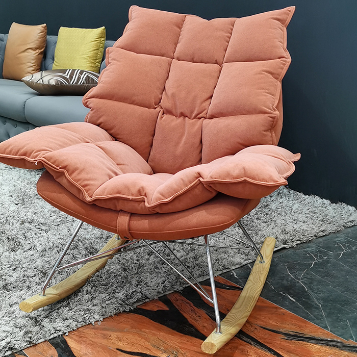 Light luxury rocking chair recliner adult rocking chair Nordic balcony ...