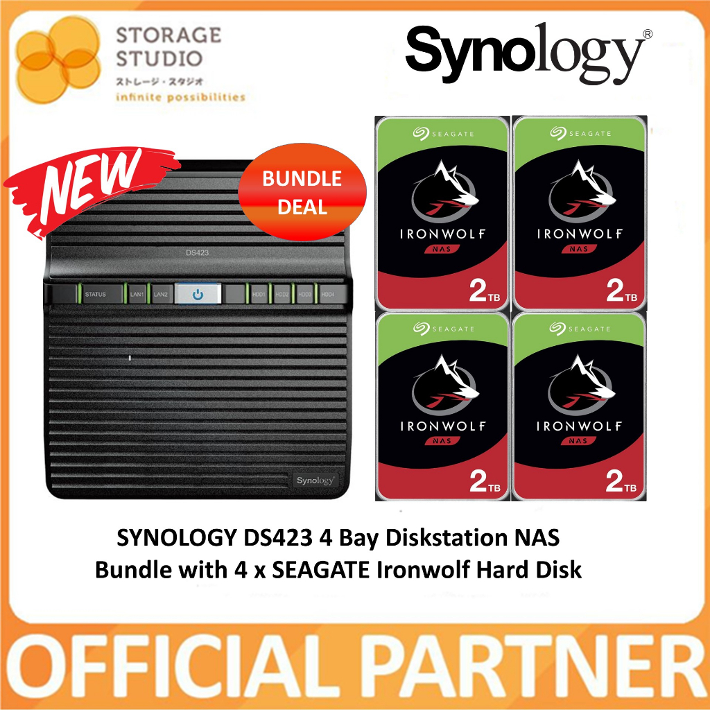 SYNOLOGY DS423 4 Bay DiskStation NAS promotion bundle with 4 x SEAGATE ...